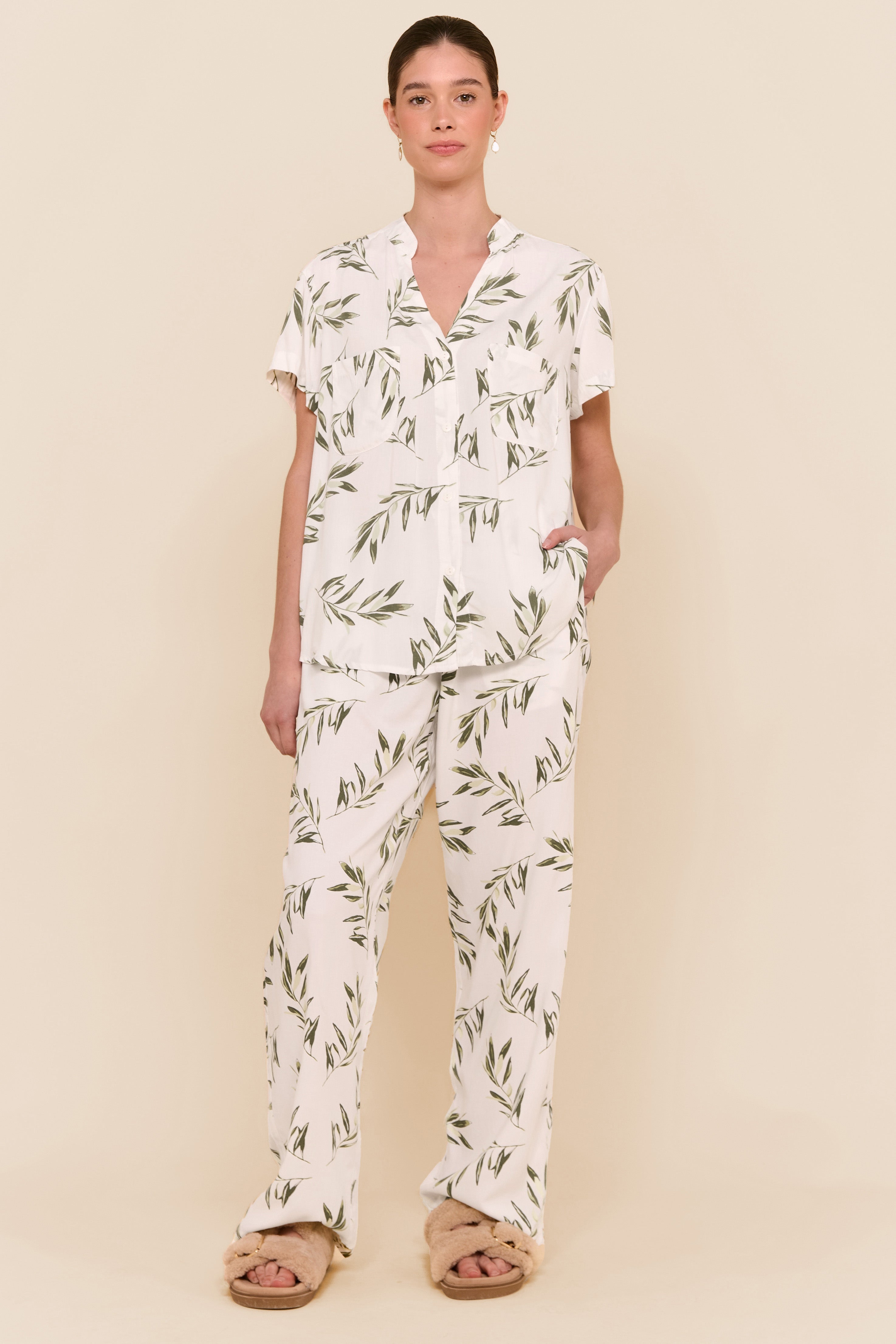 Leaf pajama set sale